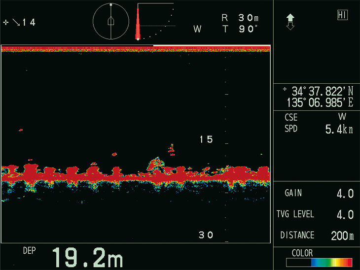 Echo sounder + A-scope