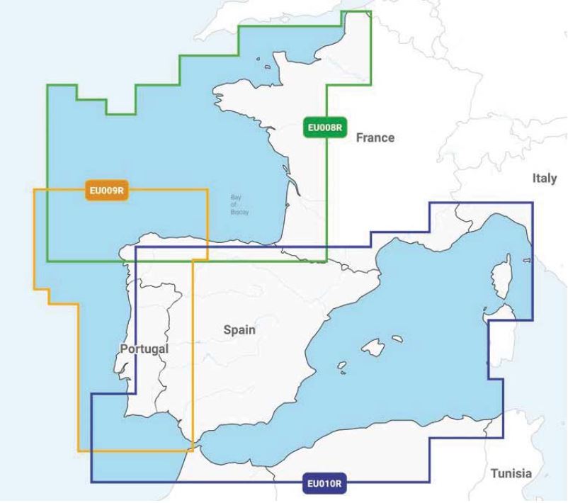 EUROPE DE L OUEST ZONES DE COUVERTURE REGULAR